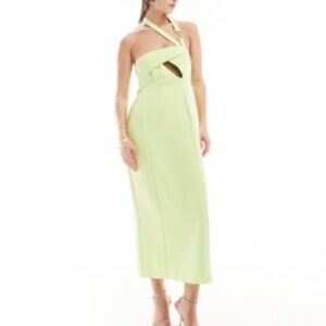 ASOS Petite Light Green Midi Dress